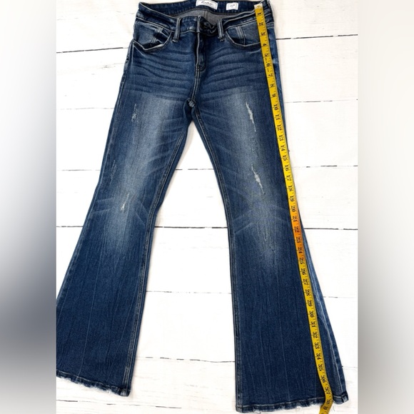 KanCan Dark Blue Flare Jeans - Picture 6 of 6